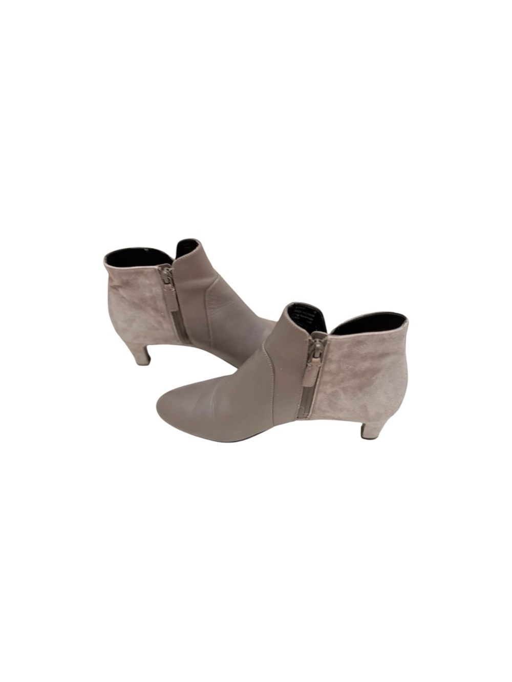 Cole Haan Women’s Gray Soft Suede Kitten 2” Heel Side Zip Closure Bootie 7B